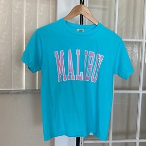 Kids Malibu Comfort Colors Tshirt, Lagoon Blue Turquoise